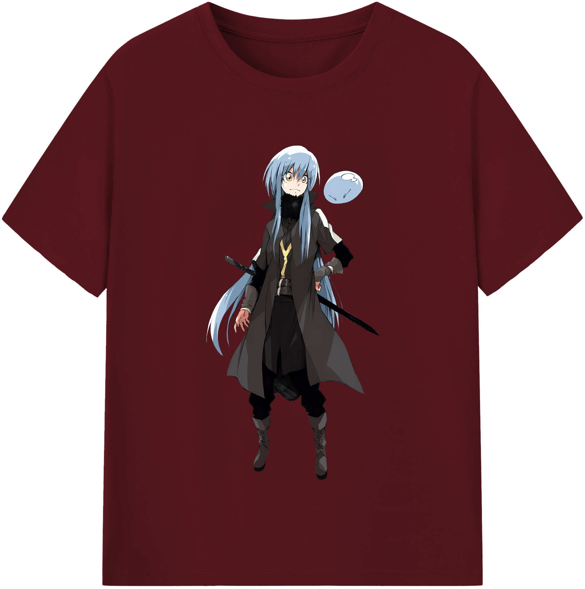 （画像用） 転スラ Regarding Reincarnated to Slime 綿100％半袖Tシャツ（フロントプリント）
